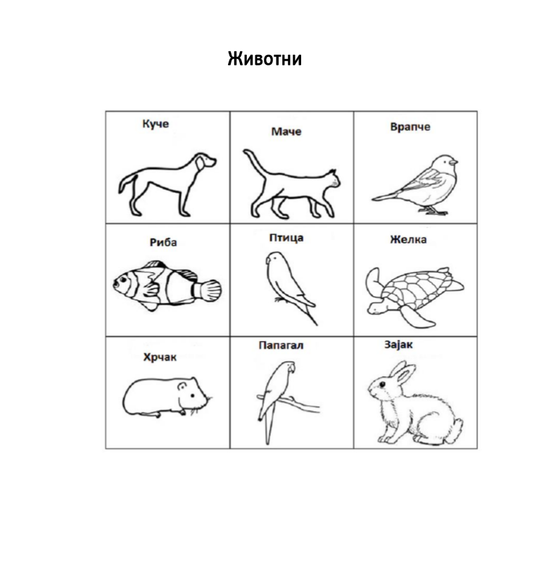 Животни и поими